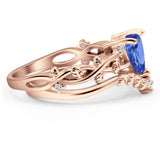 Two Piece Heart CZ Ring