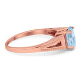 Art Deco Oval Natural Stone Wedding Ring