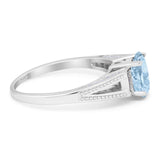 Art Deco Oval Natural Stone Wedding Ring