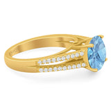 Vintage Style Round Natural Stone Ring