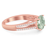 Vintage Style Round Natural Stone Ring