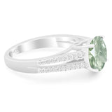 Vintage Style Round Natural Stone Ring