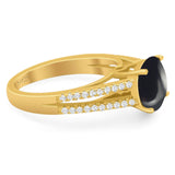 Vintage Style Round Natural Stone Ring