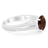 Vintage Style Round Natural Stone Ring