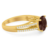 Vintage Style Round Natural Stone Ring