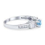 Art Deco Round Natural Stone Cocktail Ring