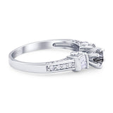 Art Deco Round Natural Stone Cocktail Ring