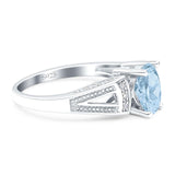 Art Deco Oval Natural Stone Wedding Ring
