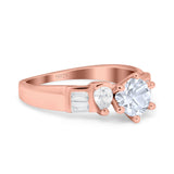 Art Deco Round Natural Stone Cocktail Ring
