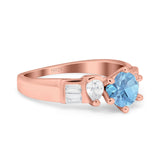 Art Deco Round Natural Stone Cocktail Ring