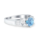 Art Deco Round Natural Stone Cocktail Ring