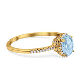 Art Deco Oval Hidden Halo Ring