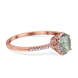 Art Deco Oval Hidden Halo Ring