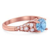 Vintage Style Round Natural Stone Ring