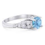 Vintage Style Round Natural Stone Ring