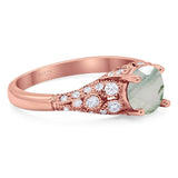 Vintage Style Round Natural Stone Ring