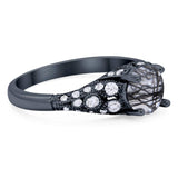 Vintage Style Round Natural Stone Ring