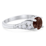 Vintage Style Round Natural Stone Ring