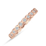 Full Eternity CZ Bezel Set Ring