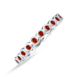 Full Eternity CZ Bezel Set Ring