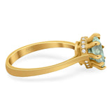 Art Deco Pear Teardrop Natural Stone Ring