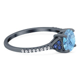 Art Deco Round Natural Stone Cluster Ring