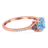 Art Deco Round Natural Stone Cluster Ring