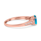 Art Deco Oval Natural Stone Wedding Ring