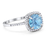 Art Deco Round Natural Stone Wedding Ring