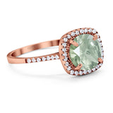 Art Deco Round Natural Stone Wedding Ring