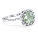 Art Deco Round Natural Stone Wedding Ring