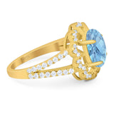 Art Deco Oval Natural Stone Flower Ring