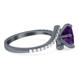 Art Deco Round Natural Stone Twisted Ring