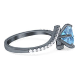 Art Deco Round Natural Stone Twisted Ring