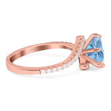 Art Deco Round Natural Stone Twisted Ring