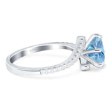 Art Deco Round Natural Stone Twisted Ring