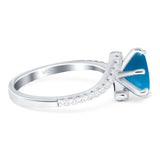 Art Deco Round Natural Stone Twisted Ring