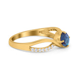  Oval Natural Stone Infinity Twisted Ring