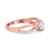  Oval Natural Stone Infinity Twisted Ring