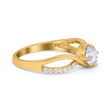 Oval Natural Stone Infinity Twisted Ring