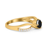  Oval Natural Stone Infinity Twisted Ring