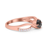  Oval Natural Stone Infinity Twisted Ring
