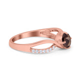  Oval Natural Stone Infinity Twisted Ring