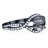 Round Natural Stone Twisted Ring