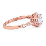 Art Deco Halo Engagement Ring