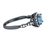 Art Deco Halo Engagement Ring