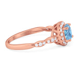 Art Deco Halo Engagement Ring