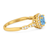 Art Deco Halo Engagement Ring