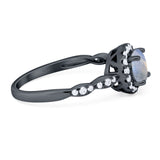 Art Deco Halo Engagement Ring