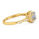 Art Deco Halo Engagement Ring